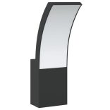 2 db fekete fröccsöntött alumínium kültéri fali LED lámpa