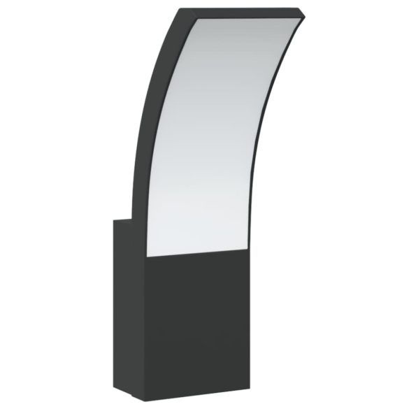 2 db fekete fröccsöntött alumínium kültéri fali LED lámpa