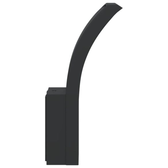 2 db fekete fröccsöntött alumínium kültéri fali LED lámpa