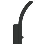 fekete öntött alumínium kültéri érzékelős LED-es falilámpa