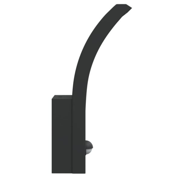 fekete öntött alumínium kültéri érzékelős LED-es falilámpa