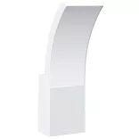 fekete öntött alumínium kültéri LED-es falilámpa