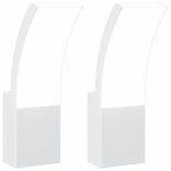 2 db fehér fröccsöntött alumínium kültéri fali LED lámpa