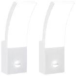 fehér öntött alumínium kültéri érzékelős LED-es falilámpa