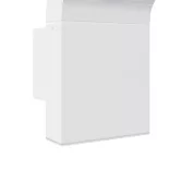 fekete öntött alumínium kültéri LED-es falilámpa