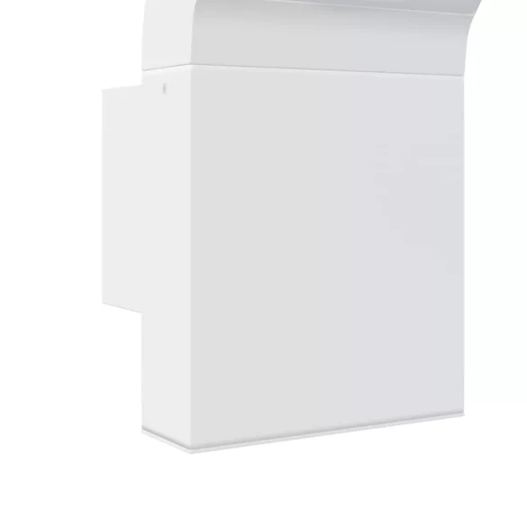 fekete öntött alumínium kültéri LED-es falilámpa