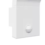 fehér öntött alumínium kültéri érzékelős LED-es falilámpa