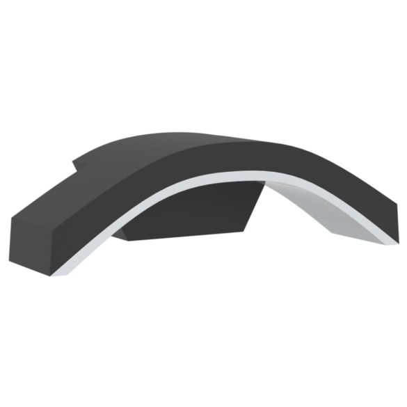 2 db fekete fröccsöntött alumínium kültéri fali LED lámpa