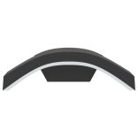 2 db fekete fröccsöntött alumínium kültéri fali LED lámpa