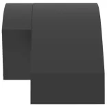 fekete öntött alumínium kültéri érzékelős LED-es falilámpa