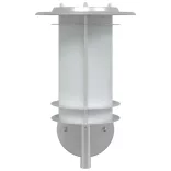 2 db ezüstszínű rozsdamentes acél kültéri falilámpa