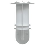 2 db ezüstszínű rozsdamentes acél kültéri érzékelős falilámpa