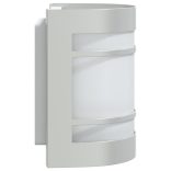 2 db ezüstszínű rozsdamentes acél kültéri falilámpa