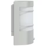 2 db ezüstszínű rozsdamentes acél kültéri érzékelős falilámpa