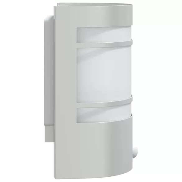 2 db ezüstszínű rozsdamentes acél kültéri érzékelős falilámpa