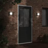 fekete rozsdamentes acél kültéri fali lámpa