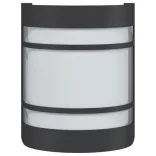 fekete rozsdamentes acél kültéri fali lámpa