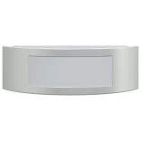 2 db ezüstszínű rozsdamentes acél kültéri falilámpa