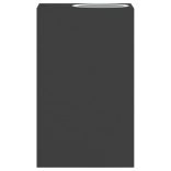 2 db fekete öntött alumínium kültéri falilámpa