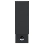 fekete öntött alumínium kültéri érzékelős falilámpa