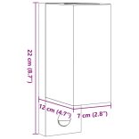 fekete öntött alumínium kültéri érzékelős falilámpa