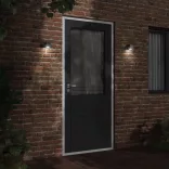 fekete öntött alumínium kültéri falilámpa