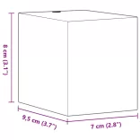 fekete öntött alumínium kültéri falilámpa