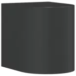 fekete öntött alumínium kültéri falilámpa