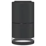 fekete öntött alumínium kültéri falilámpa