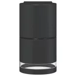 2 db fekete öntött alumínium kültéri falilámpa