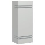 ezüstszínű rozsdamentes acél kültéri falilámpa