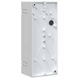 2 db ezüstszínű rozsdamentes acél kültéri falilámpa