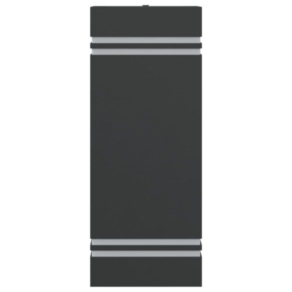 fekete rozsdamentes acél kültéri fali lámpa