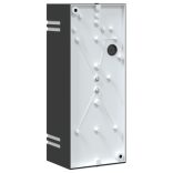 fekete rozsdamentes acél kültéri fali lámpa