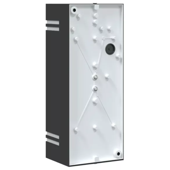 fekete rozsdamentes acél kültéri fali lámpa