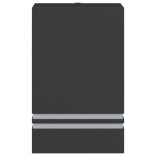 2 db fekete rozsdamentes acél kültéri falilámpa