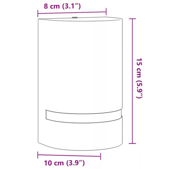 fekete öntött alumínium kültéri falilámpa