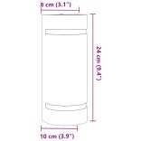 fekete öntött alumínium kültéri falilámpa