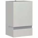 ezüstszínű rozsdamentes acél kültéri falilámpa