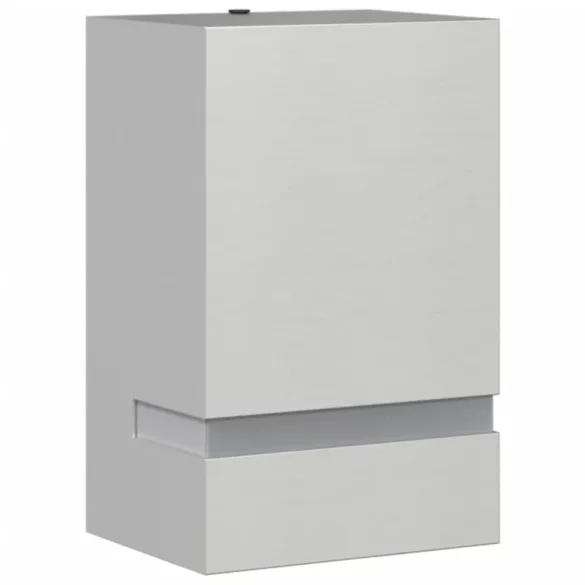 ezüstszínű rozsdamentes acél kültéri falilámpa