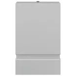 ezüstszínű rozsdamentes acél kültéri falilámpa