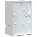 ezüstszínű rozsdamentes acél kültéri falilámpa