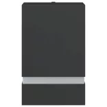 fekete rozsdamentes acél kültéri fali lámpa