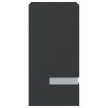 2 db fekete rozsdamentes acél kültéri falilámpa