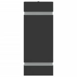 fekete rozsdamentes acél kültéri fali lámpa