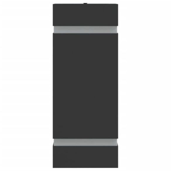 fekete rozsdamentes acél kültéri fali lámpa