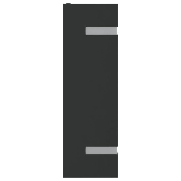 fekete rozsdamentes acél kültéri fali lámpa