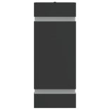 2 db fekete rozsdamentes acél kültéri falilámpa