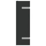 2 db fekete rozsdamentes acél kültéri falilámpa