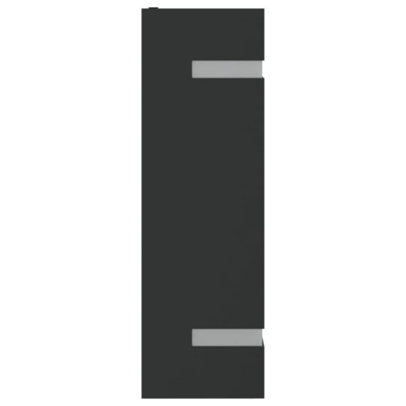 2 db fekete rozsdamentes acél kültéri falilámpa